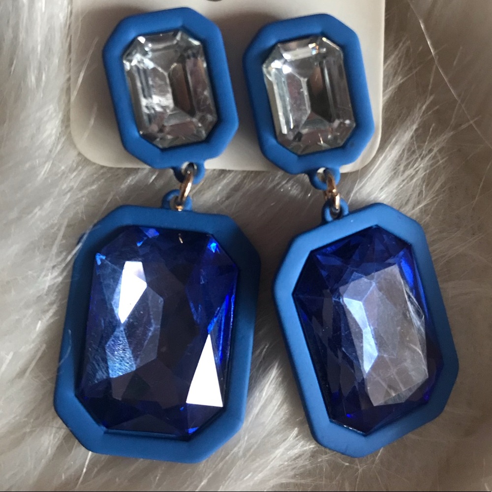 New Blue Dangly Earrings